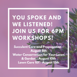 Cover photo for 2018 Horticulture Workshops - Sign-Up Today!