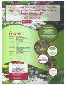 Cover photo for 21st Annual Eastern NC Landscape Conference & Trade Show - 2/5/2019