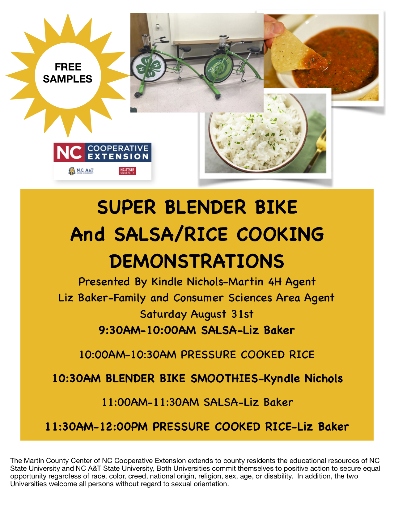 Image of Food Demonstration Flier