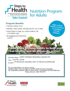 Steps to Health flyer image