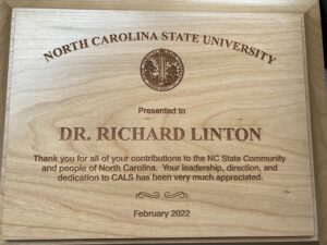Cover photo for Thanks to CALS's Dean Rich Linton Peanut Notes No. 39 2022