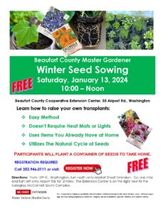 winter seed sowing flyer