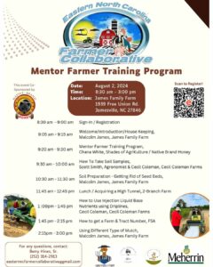 Mentor Farmer Training Flyer